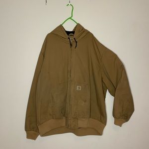 Vintage 2000s Carhartt Mens Heavyweight Canvas Work Jacket Hoodie